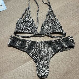 Acacia snakeskin bikini